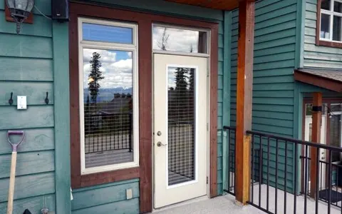 Deck doors and outdoor ski-gear storage